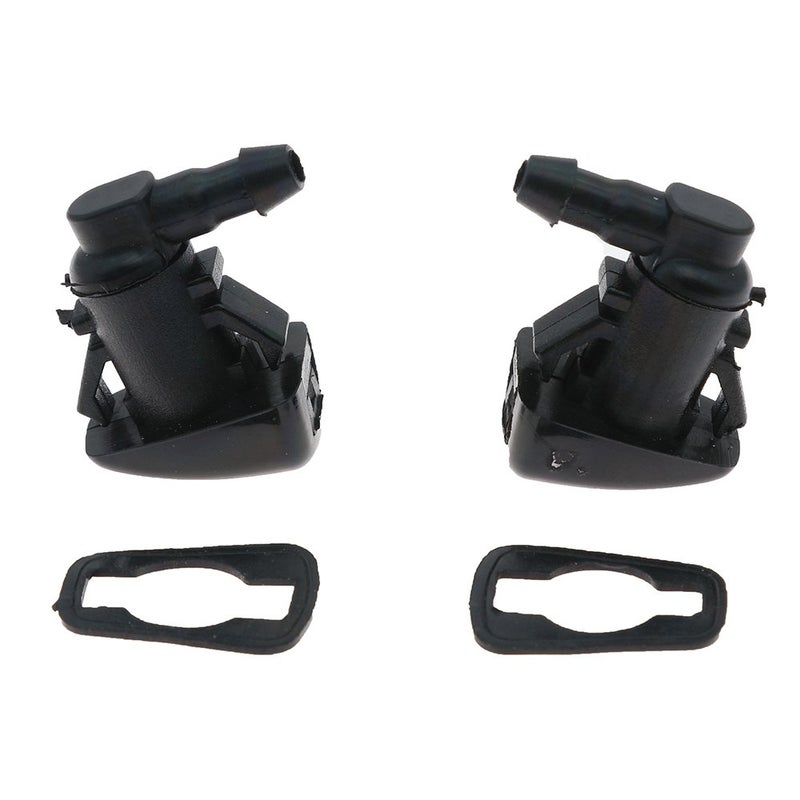 Syconeer Pack of 2 Windshield Washer Nozzle Kit Windshield Washer Squirter Nozzle Kit Wiper Spray Nozzle for 2008-2011 Focus Replace OE 8S4Z-17603-AA 7T4Z-17603-A1 - Image 1